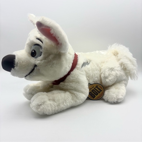 Disney Store Exclusive MC Bolt Lying Dog Plush Stuffed Toy 14